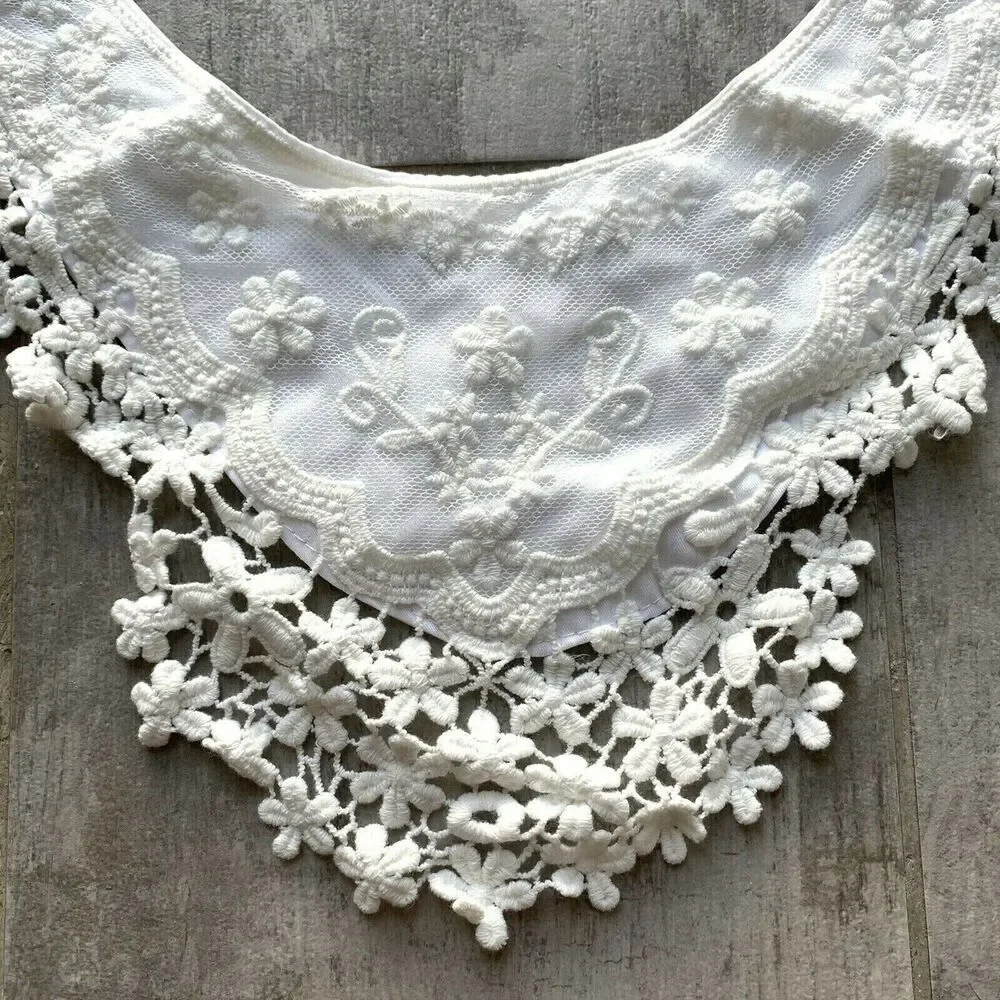 Baby Girls Burp Cloth Drool Teething Bib Newborn Lace Scarf Bandana Tassel Boho